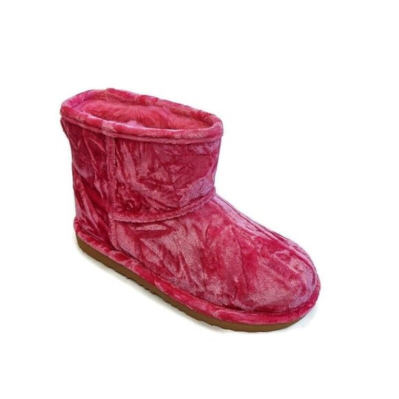 UGG Other - UGG Classic Mini II Velvet Fashion Winter Boots Big Girls Sz 3 Raspberry 1142070